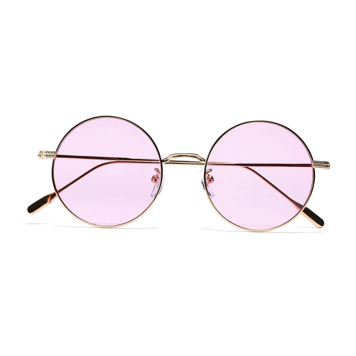 Men Green Metal Round Sunglasses Prince Style - Image 6