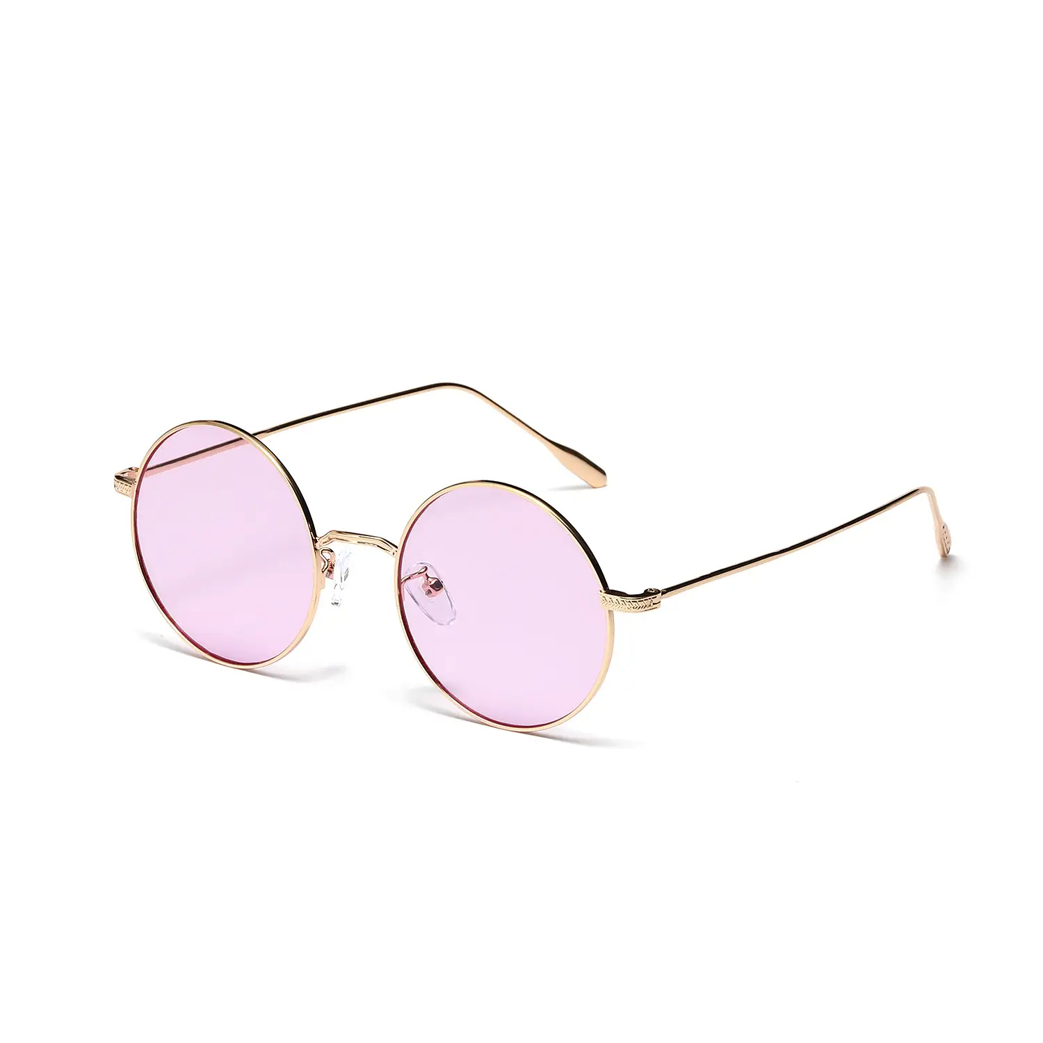 Men Green Metal Round Sunglasses Prince Style