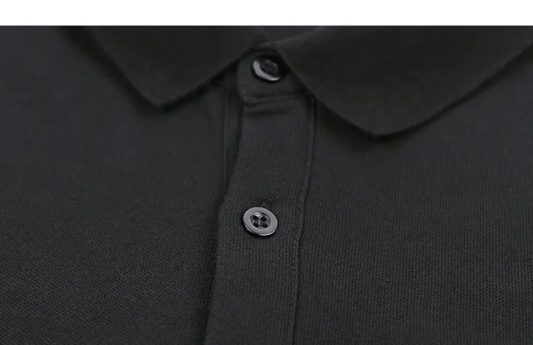 Kids Black Polo Shirt with White Trim — feature 25