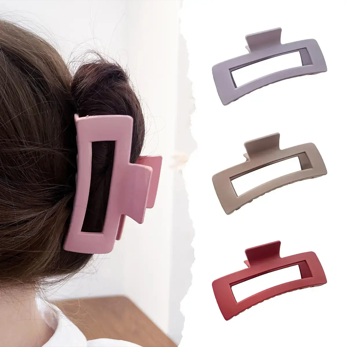 Korean Frosted Hair Clip 13cm Multi-Grip