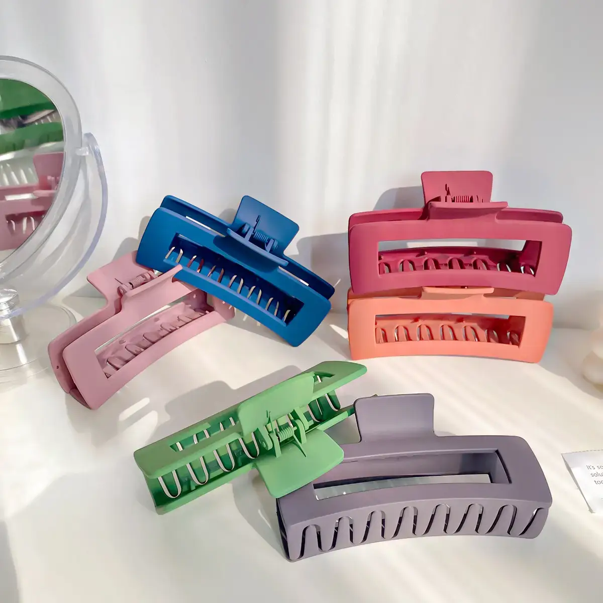 Korean Frosted Hair Clip 13cm Multi-Grip