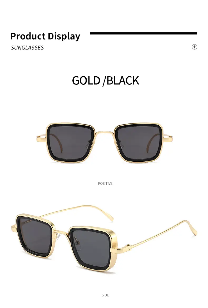 Men's Red Sunglasses Metal Steampunk Design β feature 10