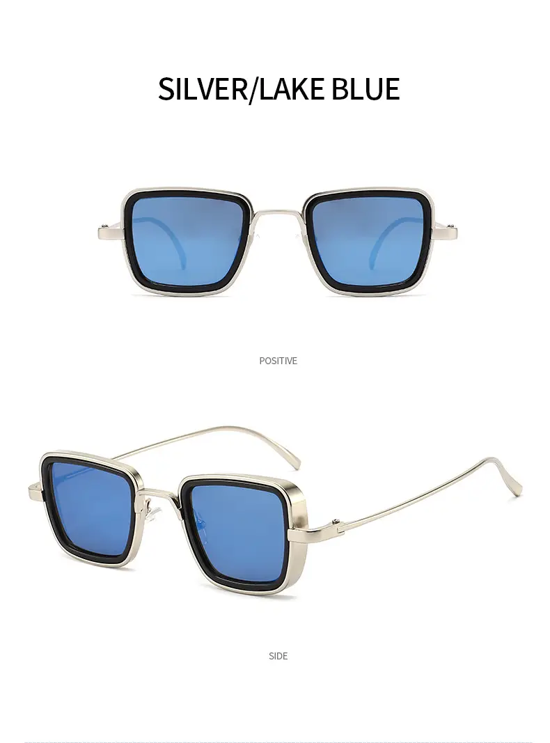 Men's Red Sunglasses Metal Steampunk Design β feature 12
