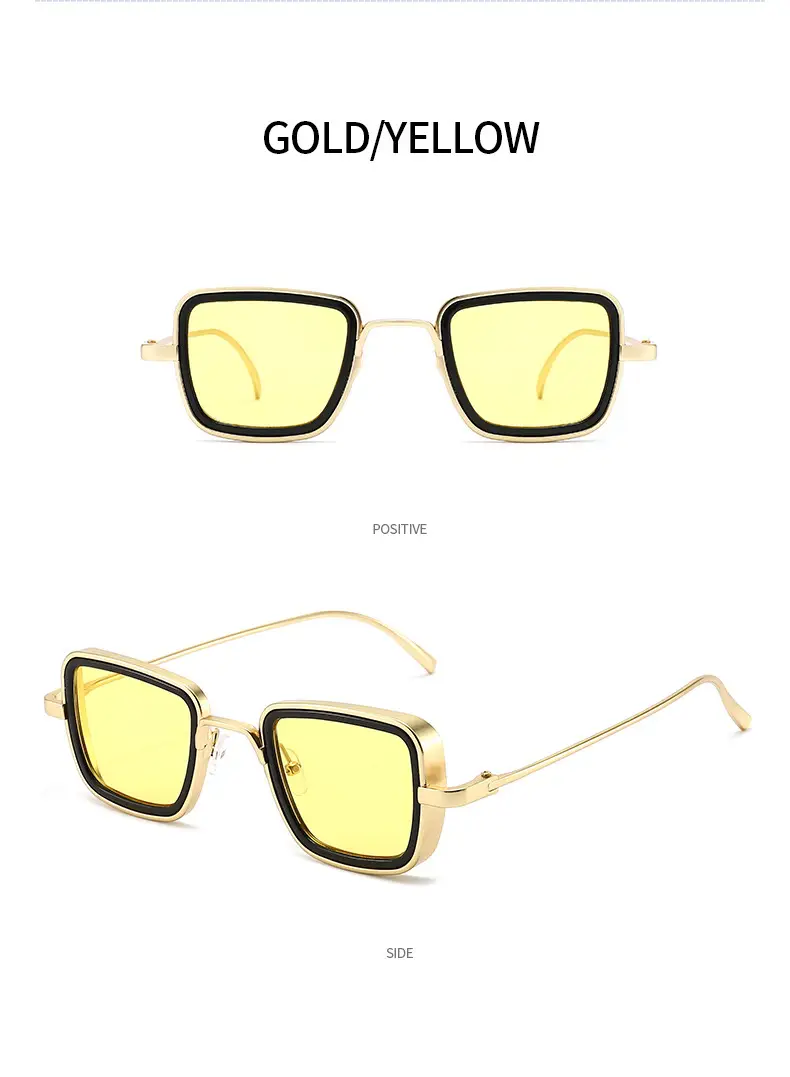 Men's Red Sunglasses Metal Steampunk Design β feature 13
