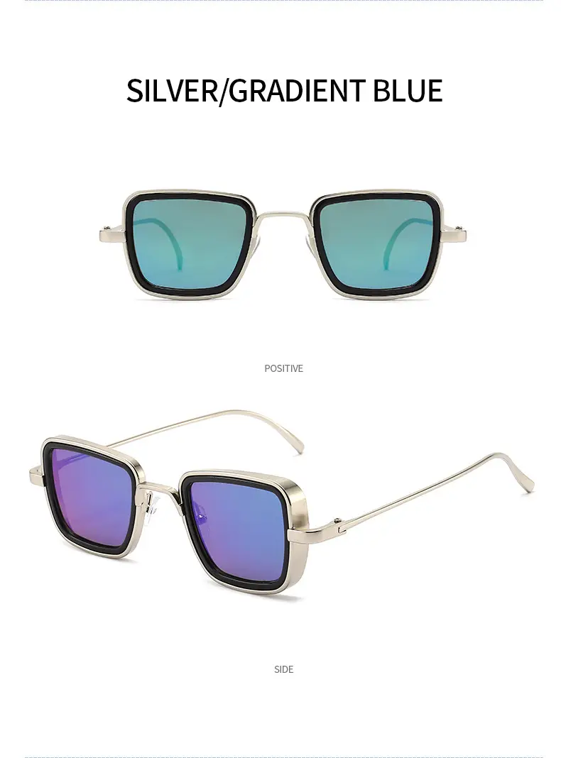 Men's Red Sunglasses Metal Steampunk Design β feature 18