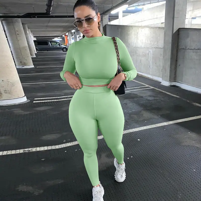 Women's Black Slim Fit Sports Suit 2024 - Image 12
