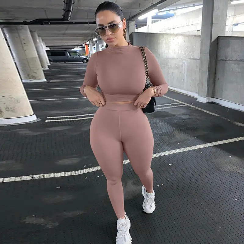 Women's Black Slim Fit Sports Suit 2024 - Image 9