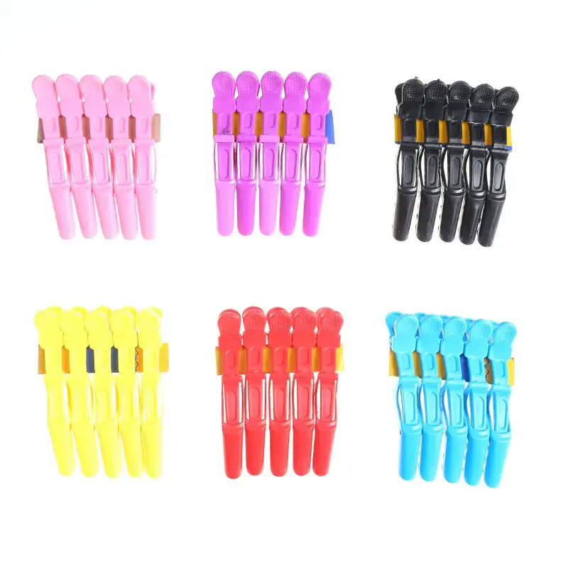 Purple Hair Clips for Barber & Salon Use