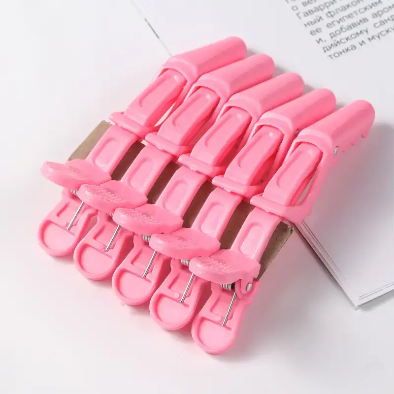 Purple Hair Clips for Barber & Salon Use
