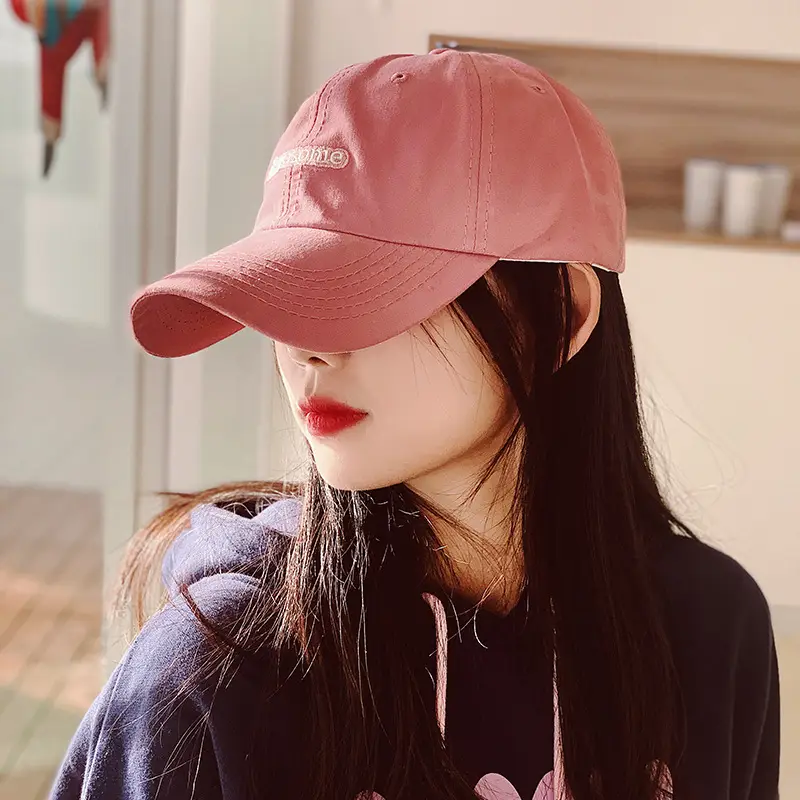 Women Korean Style Purple Baseball Cap Face-Slimming - Image 8