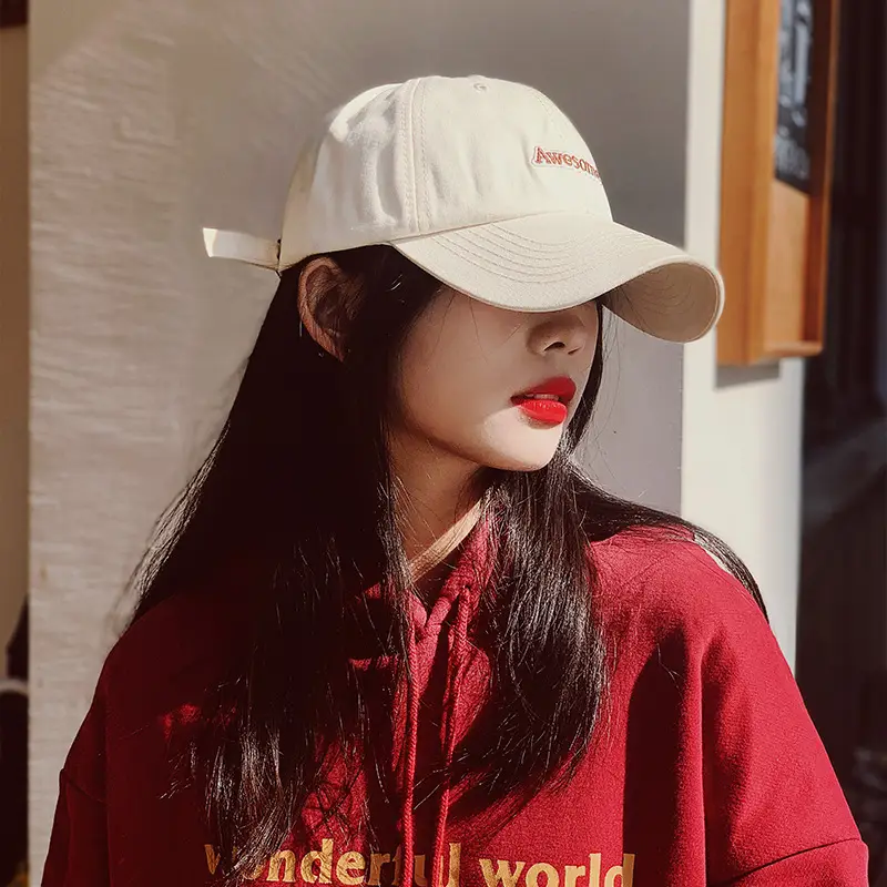 Women Korean Style Purple Baseball Cap Face-Slimming - Image 9