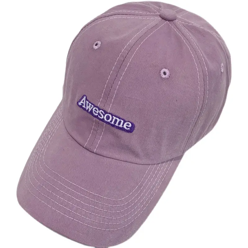 Women Korean Style Purple Baseball Cap Face-Slimming - Image 10