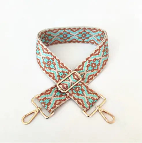 Women's Yellow Patterned Wide Shoulder Strap Bag - Image 14