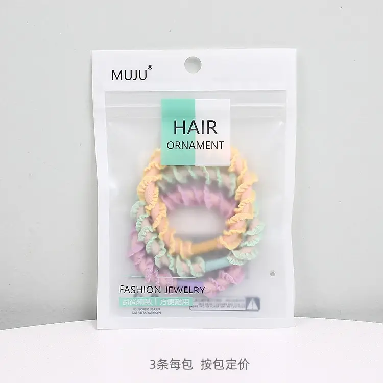 3 Pack of Sweet Girl Korean Lace Hair Rope - Image 3