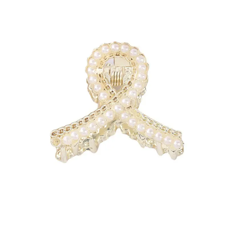 Korean Style Pearl Bow Hair Clip for Girls - Image 37