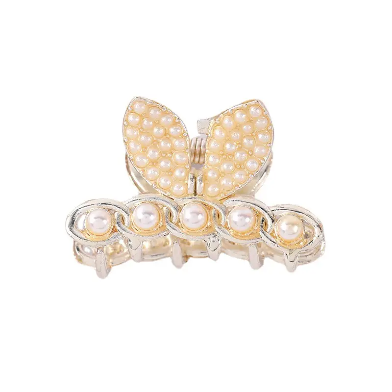 Korean Style Pearl Bow Hair Clip for Girls - Image 38