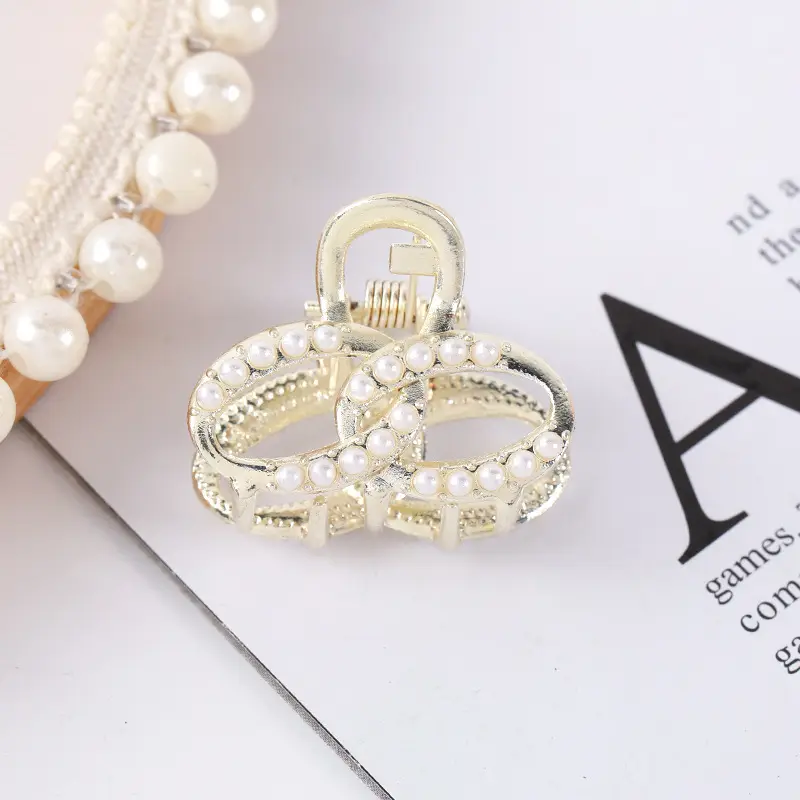 Korean Style Pearl Bow Hair Clip for Girls - Image 19