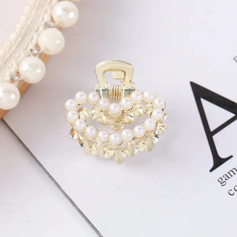 Korean Style Pearl Bow Hair Clip for Girls - Image 3