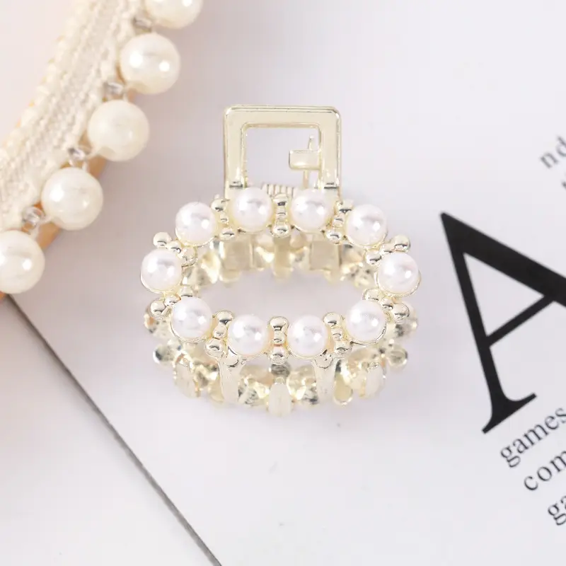 Korean Style Pearl Bow Hair Clip for Girls - Image 34