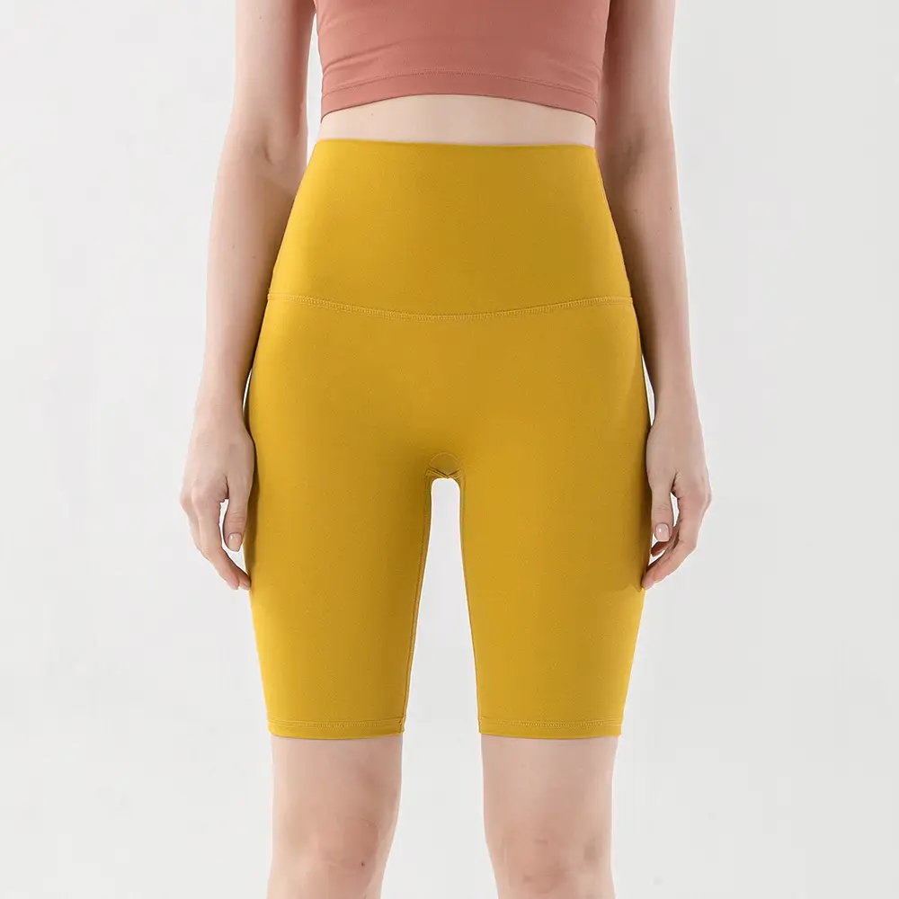 Women's Blue High Waist Yoga Shorts Summer Wear - Image 20