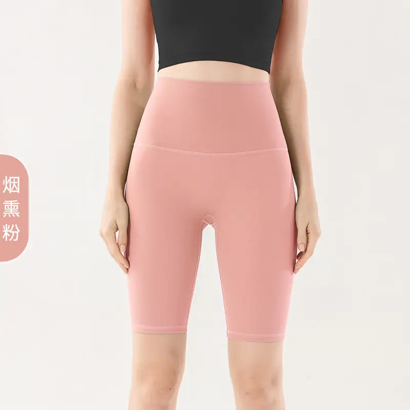 Women's Blue High Waist Yoga Shorts Summer Wear - Image 12