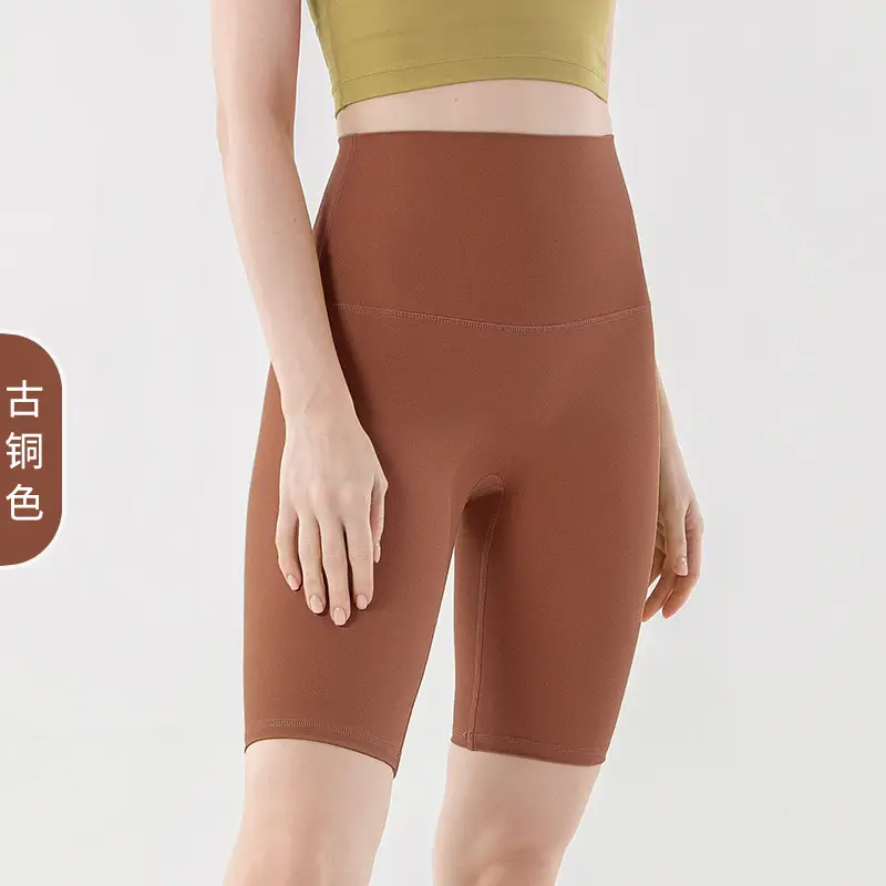 Women's Blue High Waist Yoga Shorts Summer Wear - Image 5