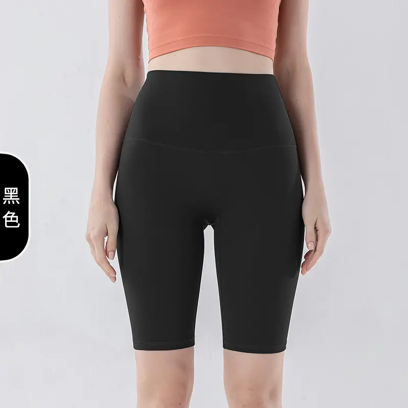 Women's Blue High Waist Yoga Shorts Summer Wear - Image 7