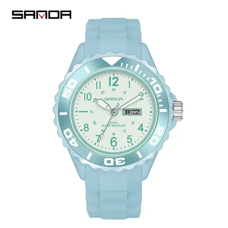 Sanda Pink Quartz Watch for Girls Boys Middle School - Image 4