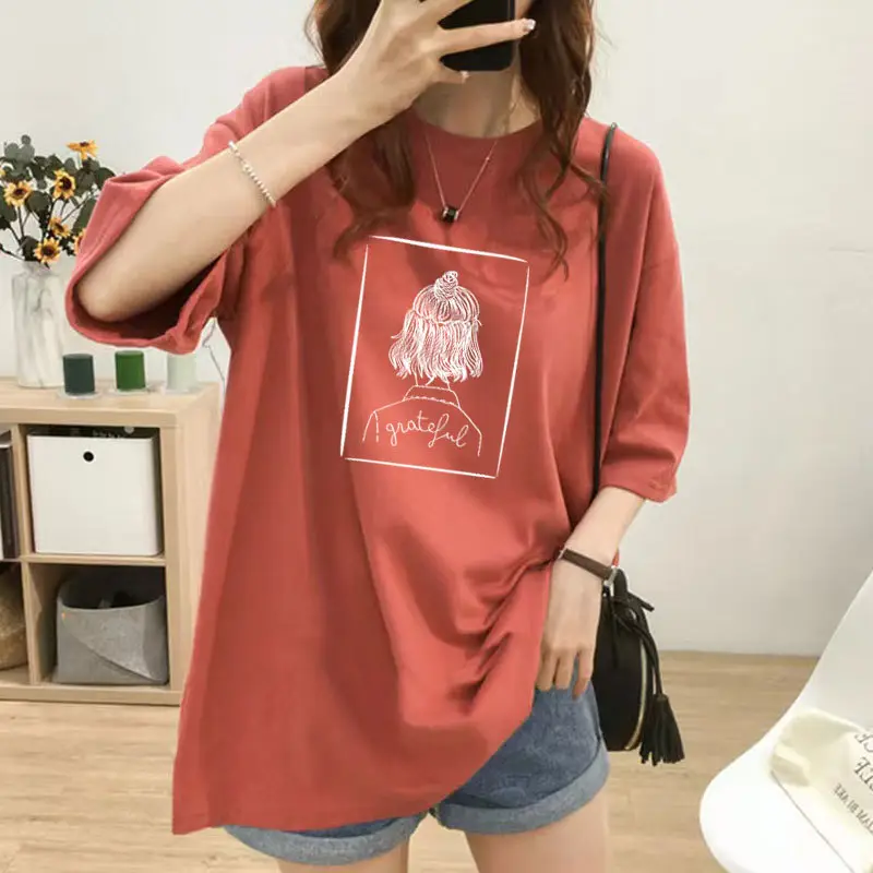 Korean Style Mid-Length Top for Plus Size Moms - Image 15