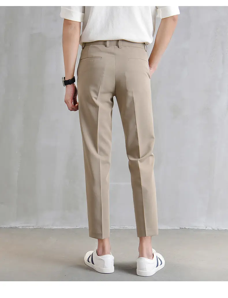 Men's Slim Fit Trousers 2022 British Style Ankle Length — feature 10