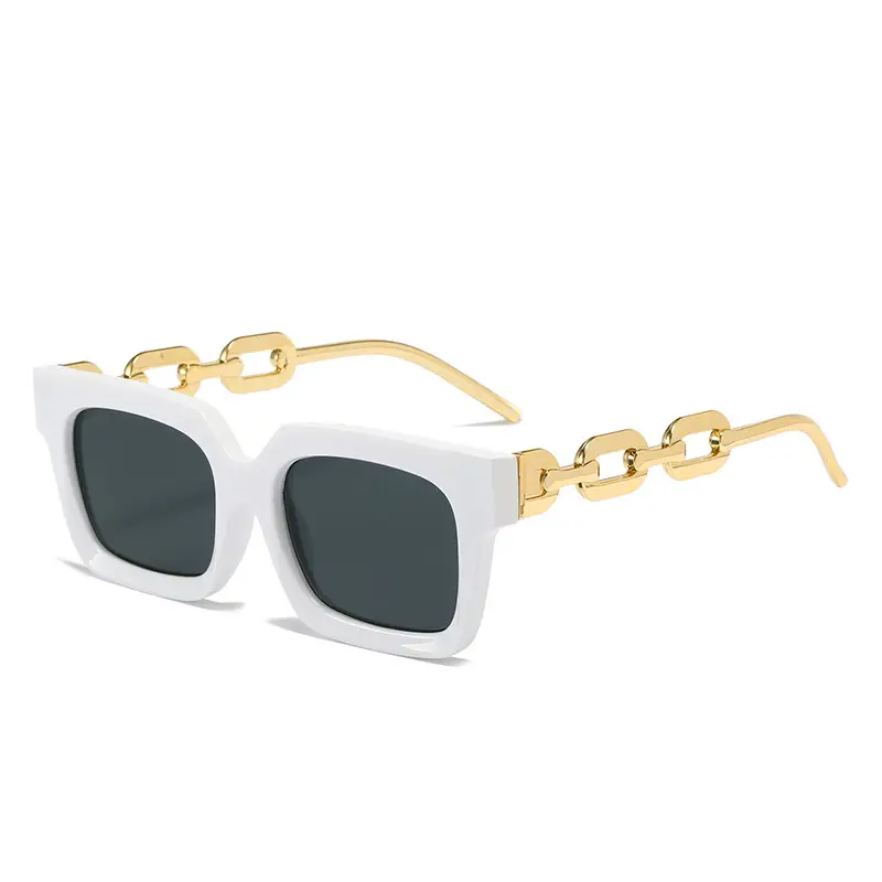 European American Hip Hop Metal Chain Sunglasses for Women - Image 11
