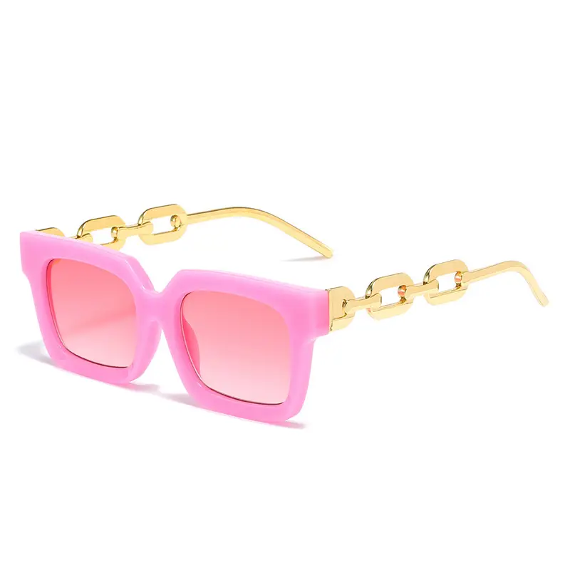 European American Hip Hop Metal Chain Sunglasses for Women - Image 5