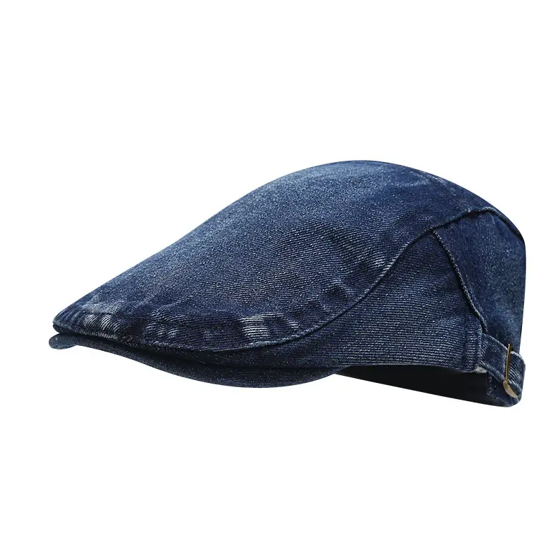 Men Vintage Denim Cap Light Blue UPF50+ - Image 2