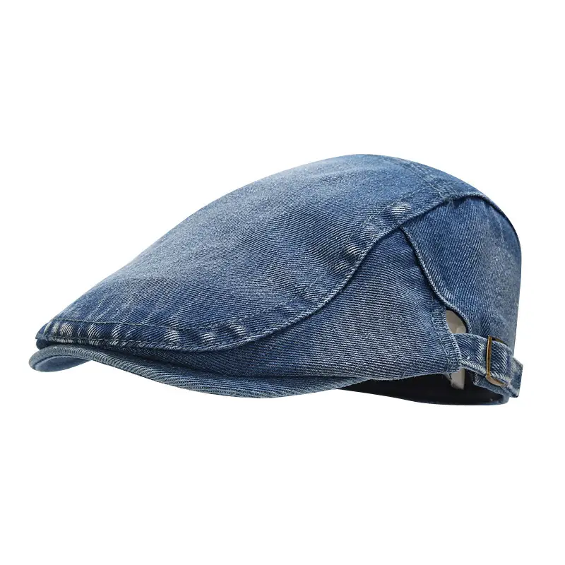 Men Vintage Denim Cap Light Blue UPF50+ - Image 3