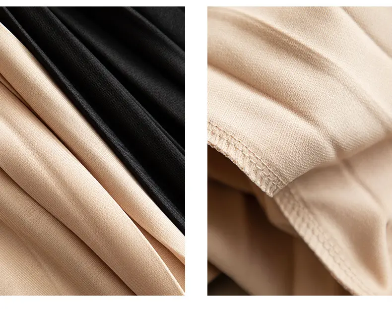 Black Pleated A-Line Skirt for Women Spring Fall Draped High Waist Slimming Look 2025 — feature 22