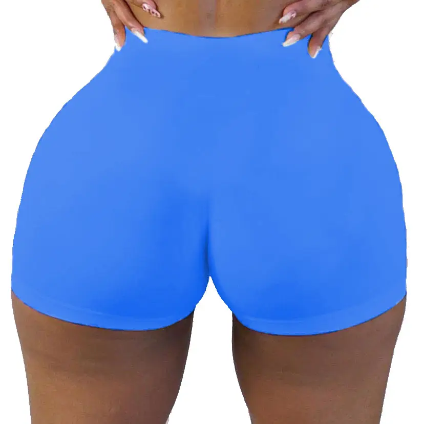 Sexy Women's Tight Shorts Pure Color Yoga Pants