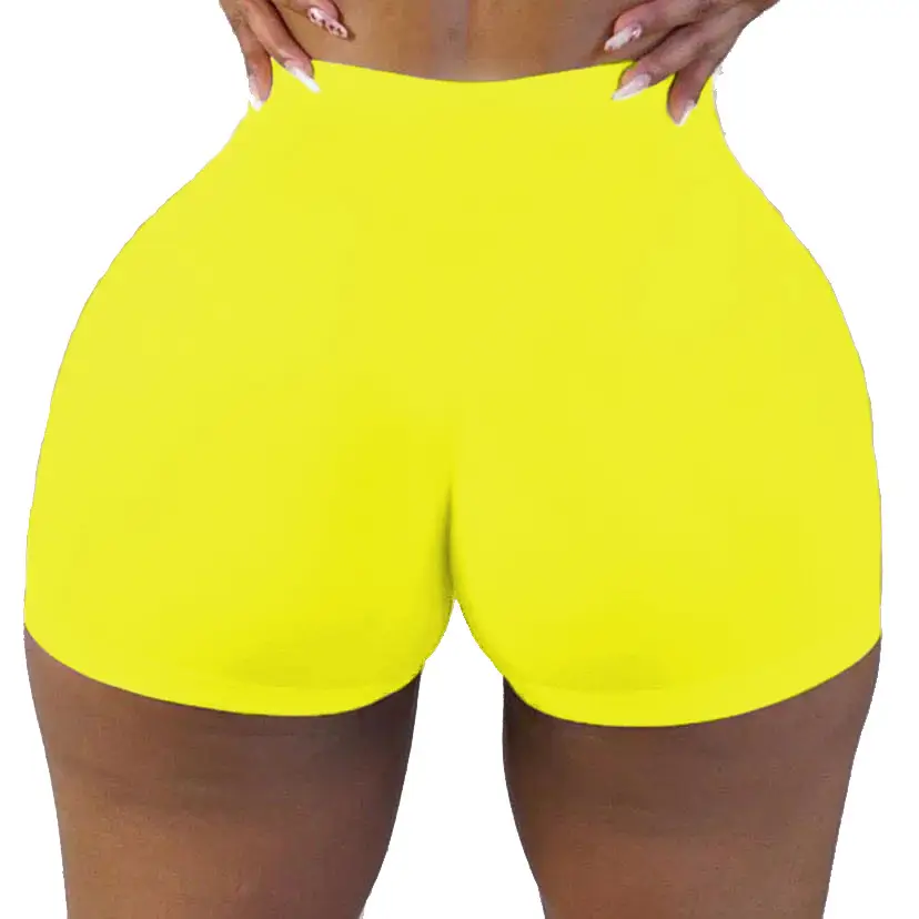 Sexy Women's Tight Shorts Pure Color Yoga Pants