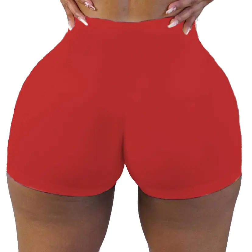 Sexy Women's Tight Shorts Pure Color Yoga Pants