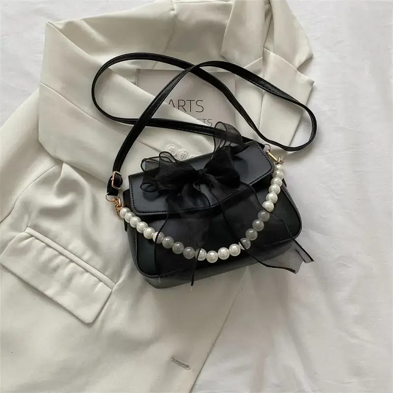Pink Pearl Chain Shoulder Bag for Women 2022 - Image 3