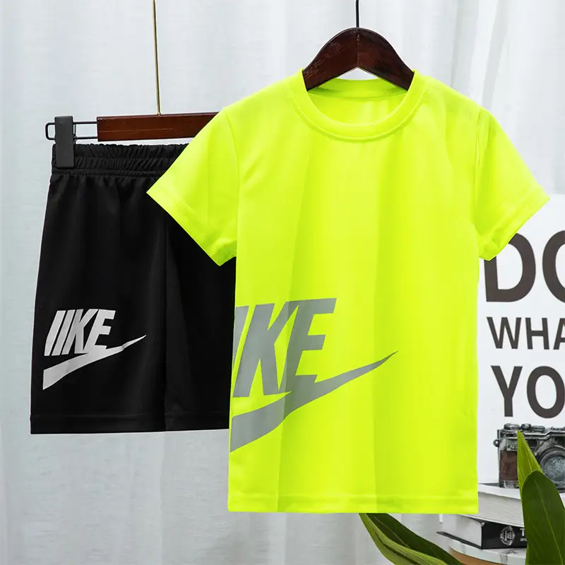 Boys Summer 2Pc Thin Shorts Set Medium Large Kids - Image 5