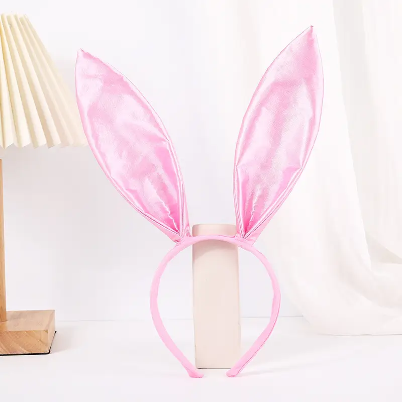 Red Fleece Rabbit Ears Headband for Girls Halloween Party - Image 7