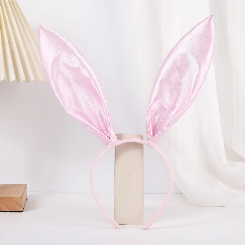 Red Fleece Rabbit Ears Headband for Girls Halloween Party - Image 8