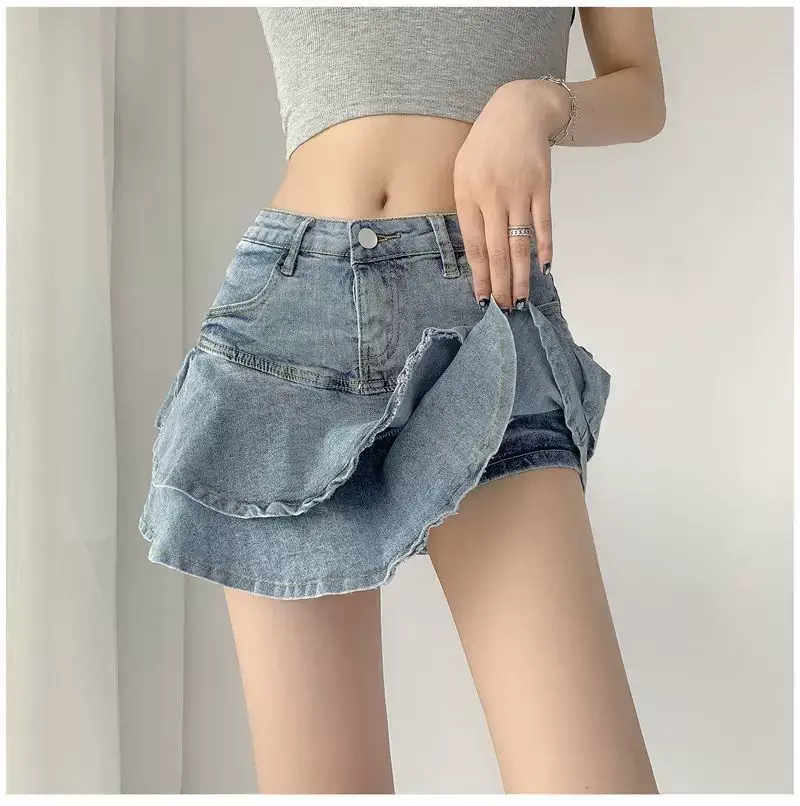 Women Denim Skirt High Waist Slimming Summer — feature 3