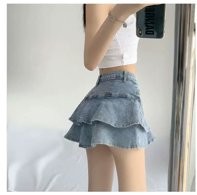 Women Denim Skirt High Waist Slimming Summer — feature 8