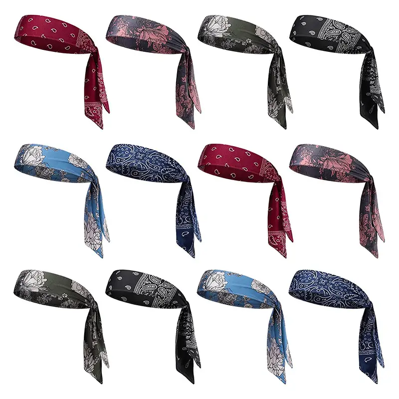 European & American Men's Printed Pirate Headbands Cotton Sports Wear - Image 5