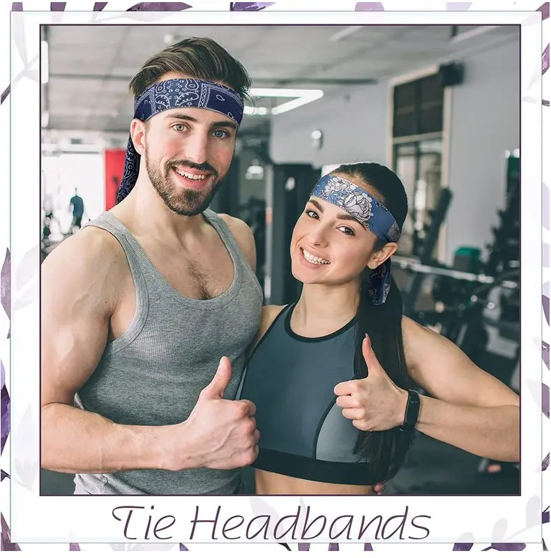 European & American Men's Printed Pirate Headbands Cotton Sports Wear — feature 17