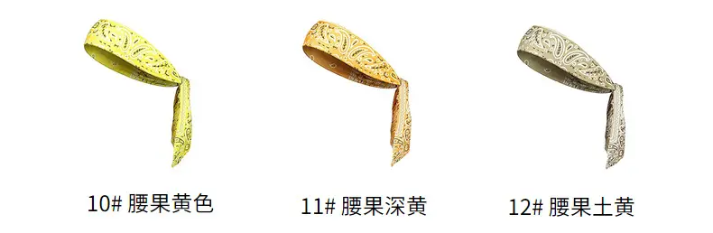 European & American Men's Printed Pirate Headbands Cotton Sports Wear — feature 24