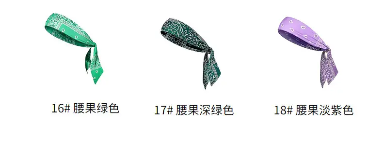 European & American Men's Printed Pirate Headbands Cotton Sports Wear — feature 26