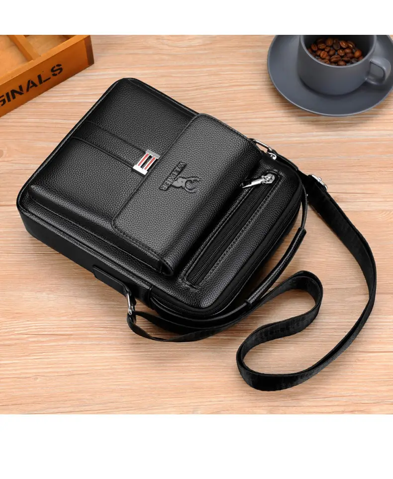 Men's Breathable Crossbody Bag Satchel Shoulder Bag — feature 24
