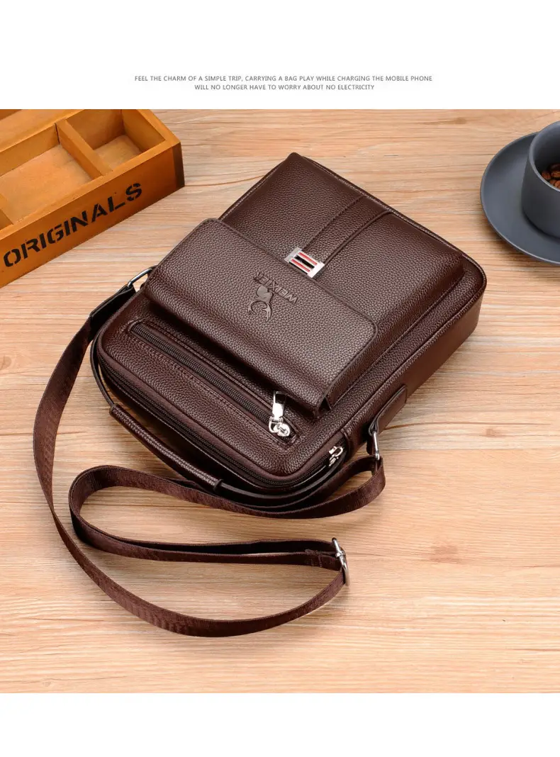 Men's Breathable Crossbody Bag Satchel Shoulder Bag — feature 27